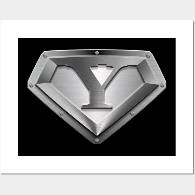 Super Sleek Style Y Symbol Wall Art by TheGraphicGuru